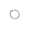 1.92 Carat Ladies Pave-Set Hoop Earrings in White Gold