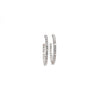 1.30 Carat Ladies Pave-Set Hoop Earrings in White Gold