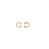 0.44 Carat Diamond Pave-Set Hoop Earrings in 14K Yellow Gold