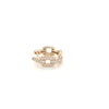 0.30 Carat Diamond Pave-Set Hoop Earrings in 14K Yellow Gold