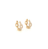 0.30 Carat Diamond Pave-Set Hoop Earrings in 14K Yellow Gold