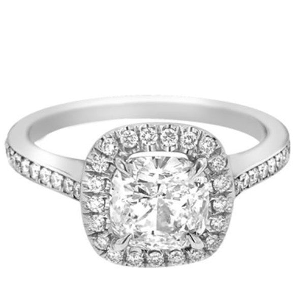 "ENGR01573" Cushion Diamond Engagement Ring ENGR01573