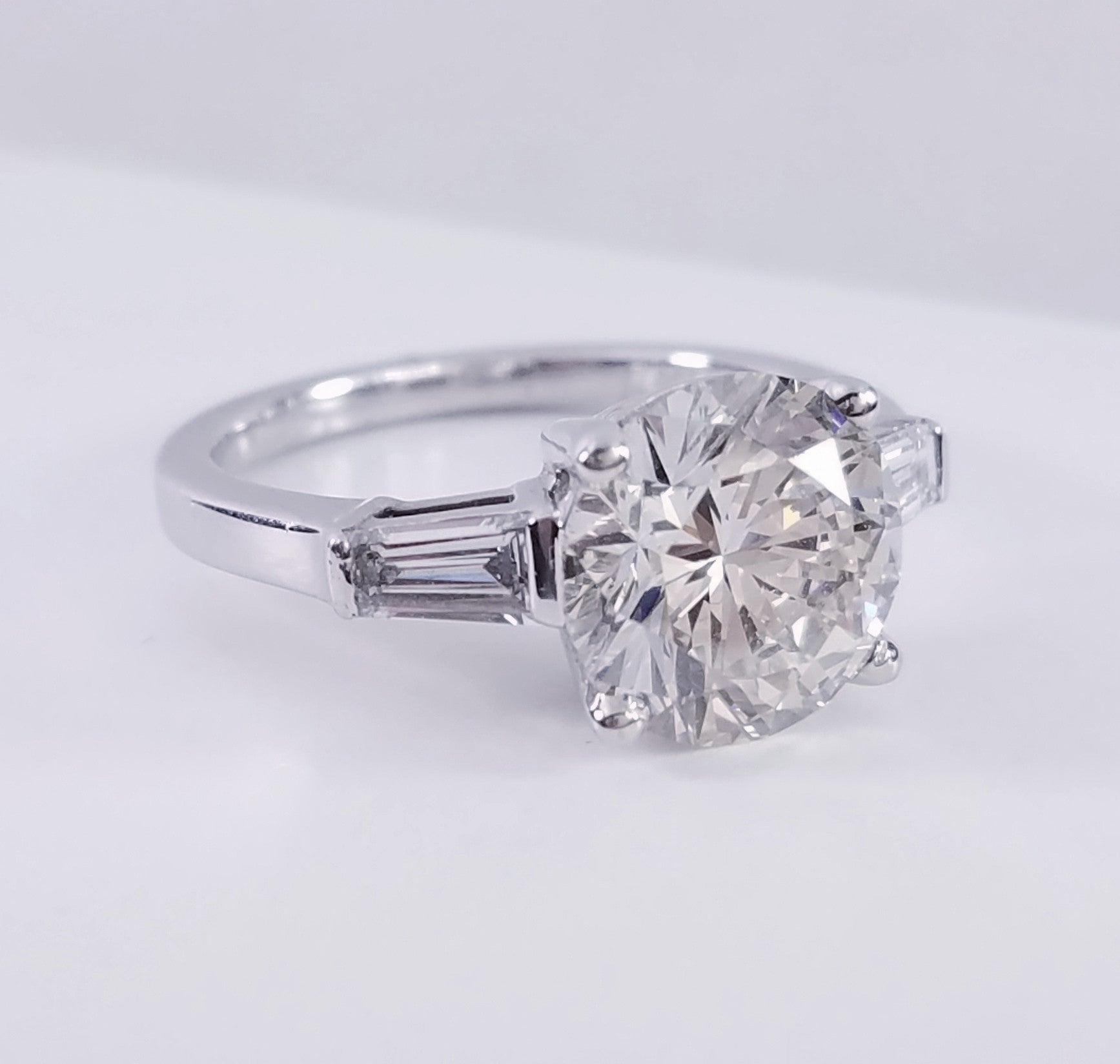 "ENGR01603" Three Stone Diamond Engagement Ring
