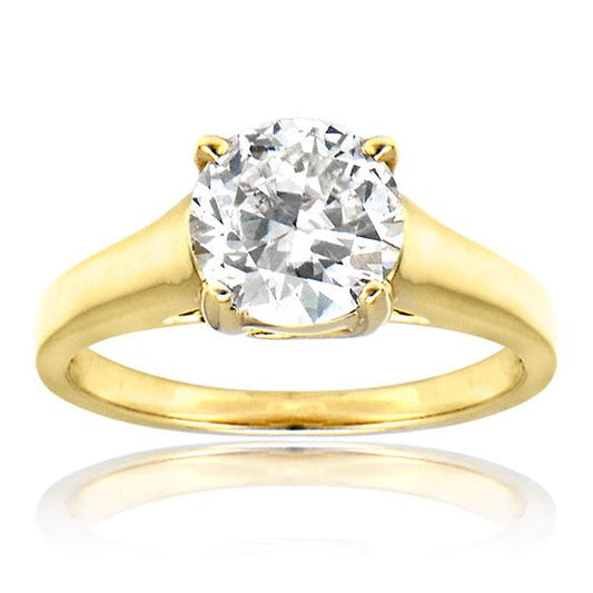 "ENGR01736" Yellow Gold Diamond Engagement Ring ENGR01736