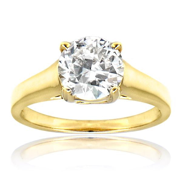 "ENGR01736" Yellow Gold Diamond Engagement Ring ENGR01736