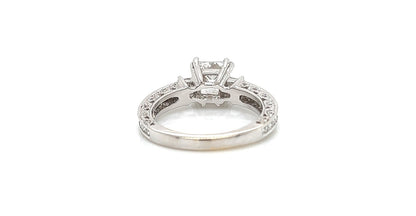 2.52 Total Carat Princess Cut Three-Stone Channel Engagement Ring G SI2