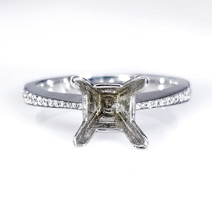 "ENGR01880" Delicate Pave Diamond Setting