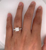 2.29 Total Carat Cushion Channel-Set Engagement Ring G VS2 White Gold