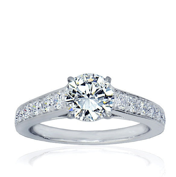 "ENGR02137" Solitaire Round Diamond Engagement Ring