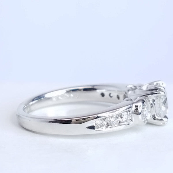 "ENGR02169" Three Stone Diamond Engagement Ring