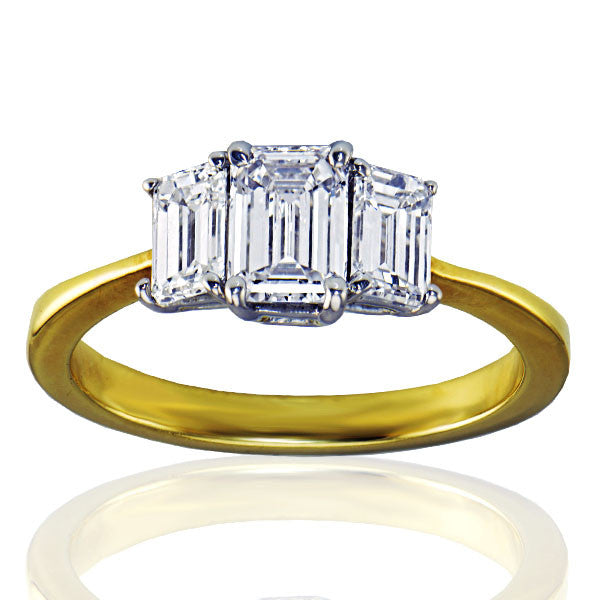 "ENGR02176" Two Tone Engagement Ring