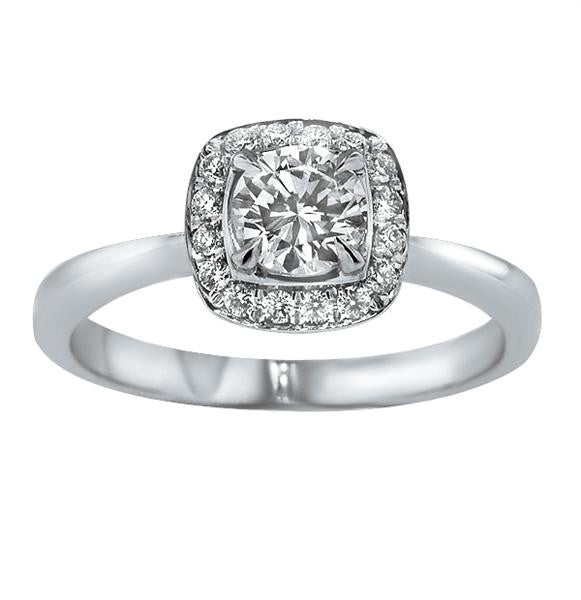 "ENGR02196" Round Diamond Halo Set