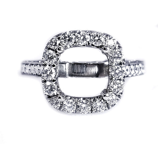 "ENGR02220" Platinum Diamond Engagement Ring Setting
