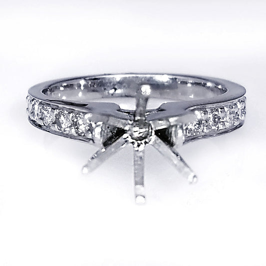 "ENGR02269" Platinum Diamond Engagement Ring Setting