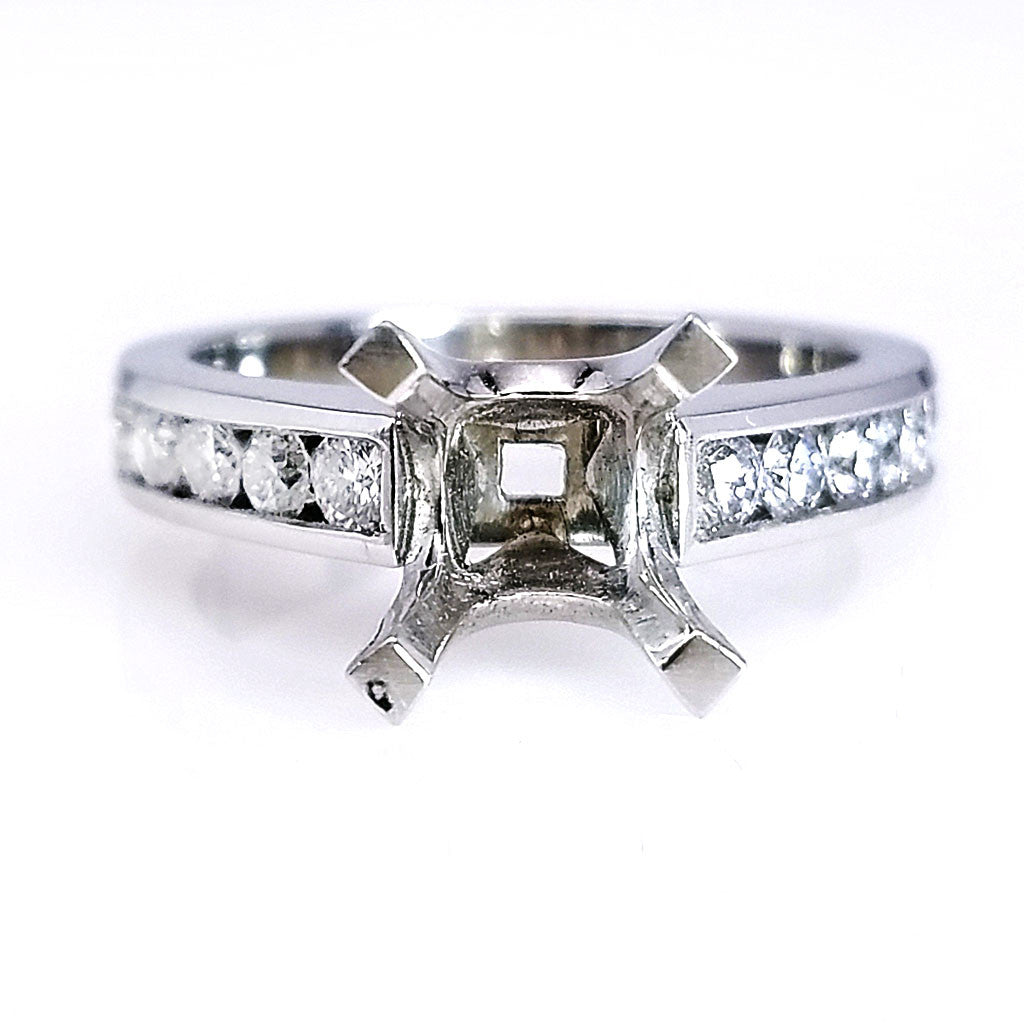 "ENGR02278" Platinum Diamond Engagement Ring Setting