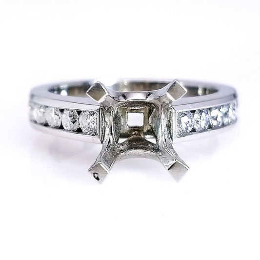 "ENGR02278" Platinum Diamond Engagement Ring Setting