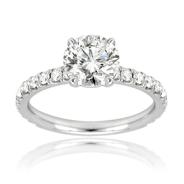 "ENGR02299" Solitaire Round Diamond Engagement Ring