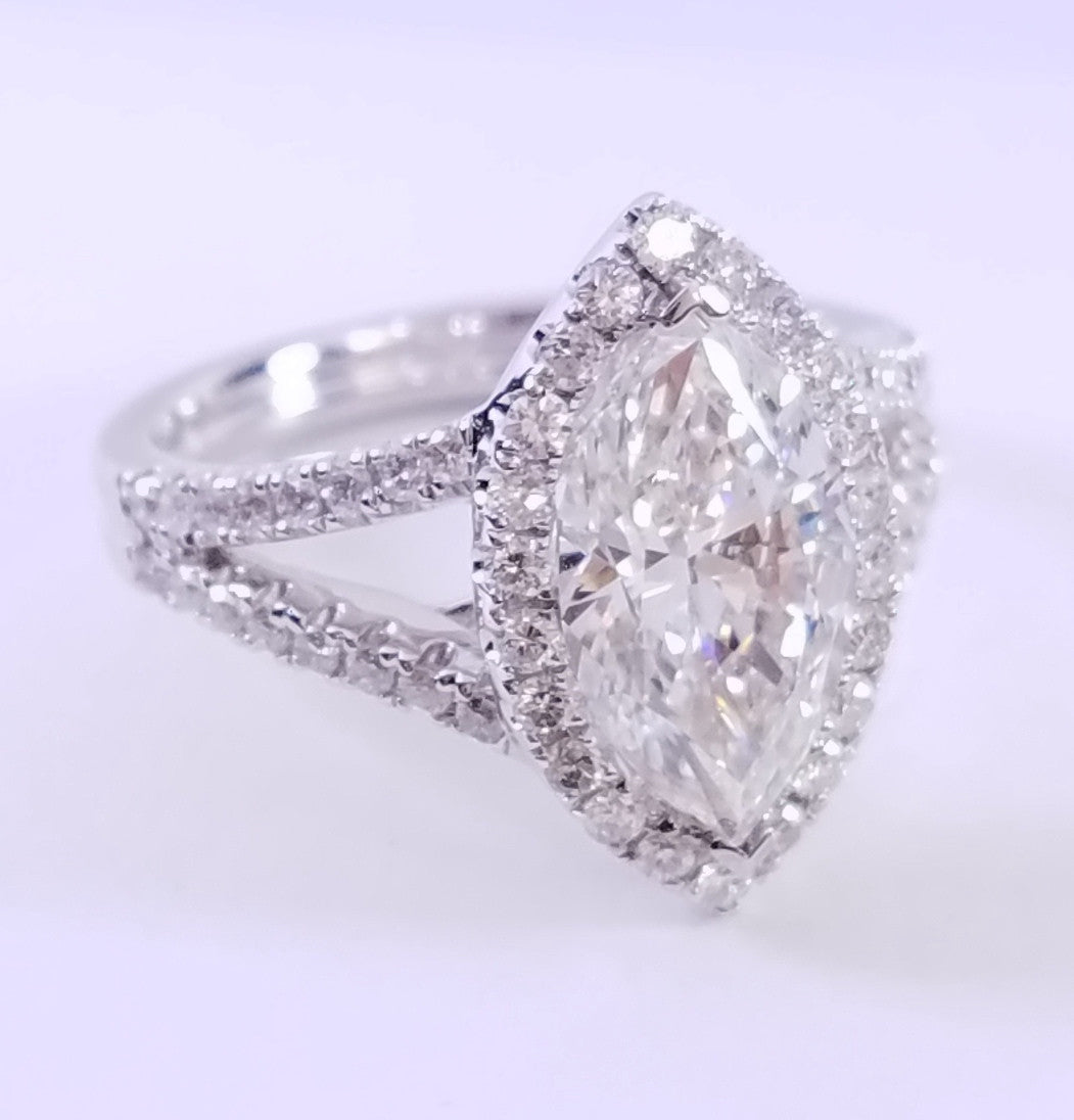 "ENGR02381" Marquise Engagement Ring