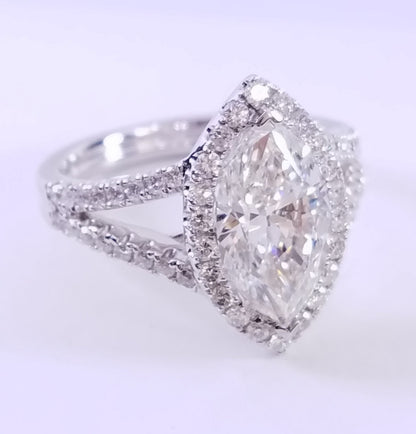 "ENGR02381" Marquise Engagement Ring