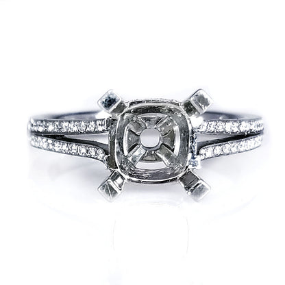 "ENGR02465" Diamond Split Shank Engagement Ring Setting