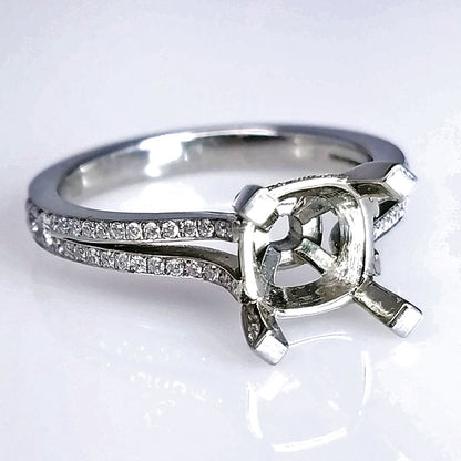 "ENGR02465" Diamond Split Shank Engagement Ring Setting