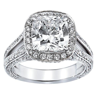 "ENGR02471" Cushion Cut Diamond Engagement Ring