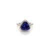 4.96Carat Tanzanite Ladies Diamond Engagement Ring