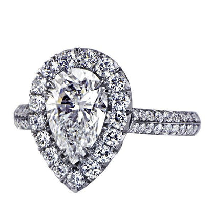 "ENGR02701" Pear Diamond Engagement Ring