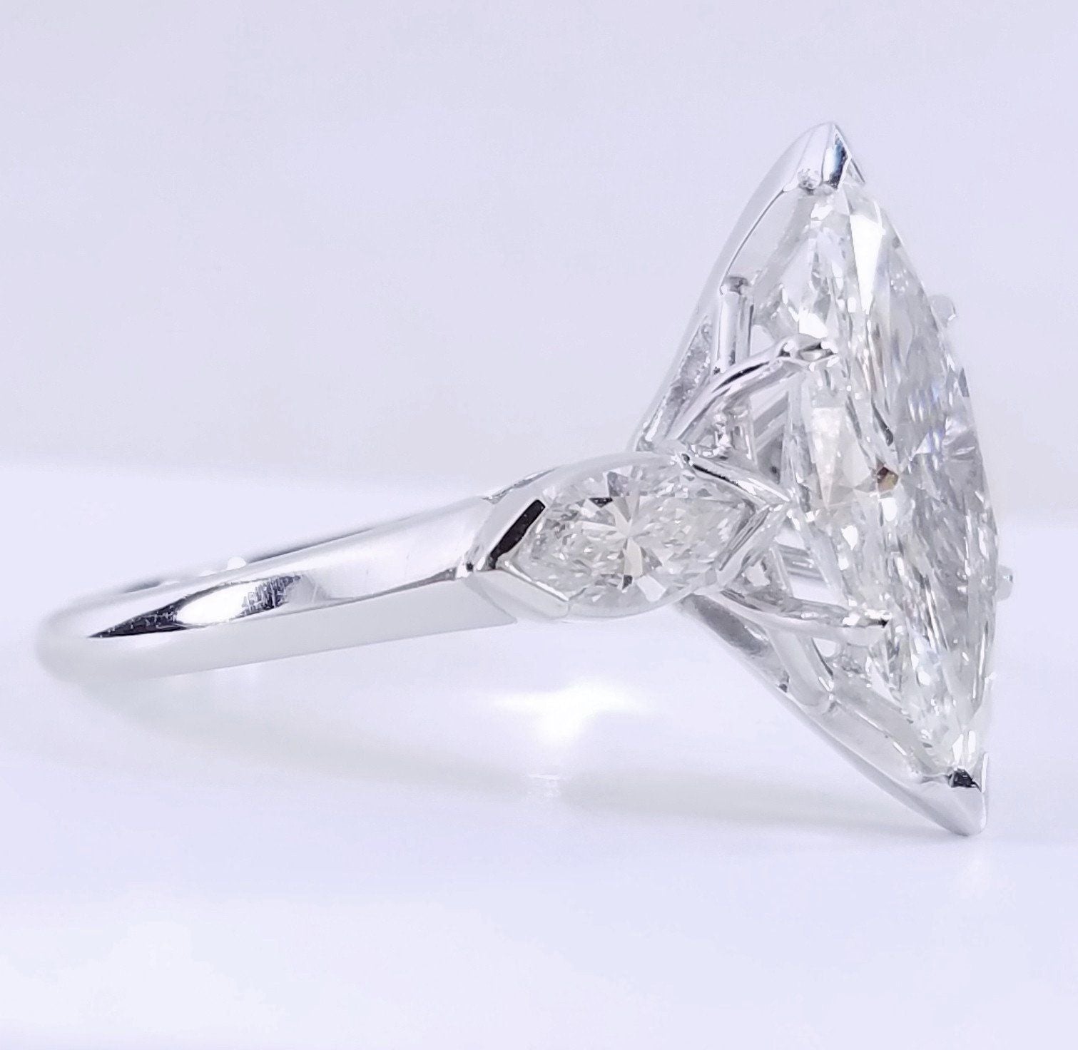 "ENGR02709" Marquise Diamond Engagement Ring ENGR02709