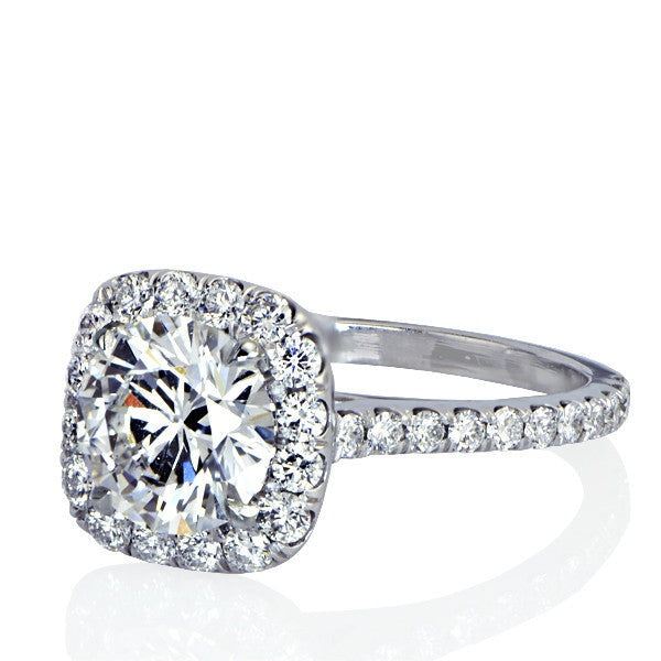 "ENGR02895" Round Cushion Engagement Ring