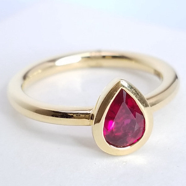 "ENGR02962" Red Hot Ruby Ring