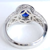 2.09 Total Carat Sapphire Diamond Engagement Ring