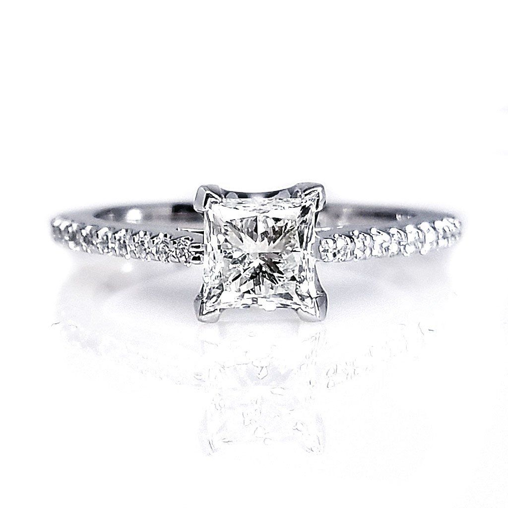 "ENGR03059" Princess Cut Diamond Engagement Ring