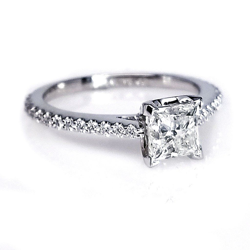 "ENGR03059" Princess Cut Diamond Engagement Ring