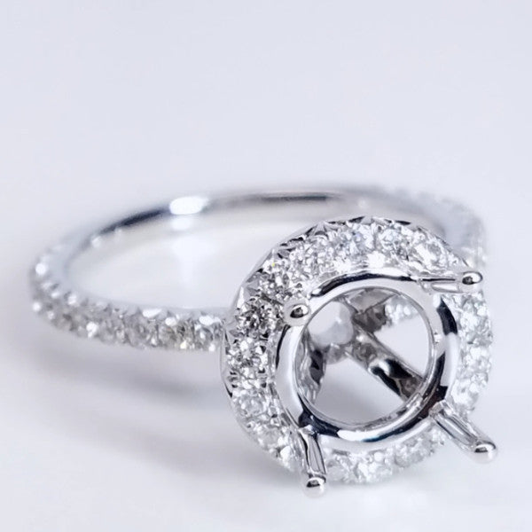 "ENGR03095" Halo Diamond Setting For A Round Diamond