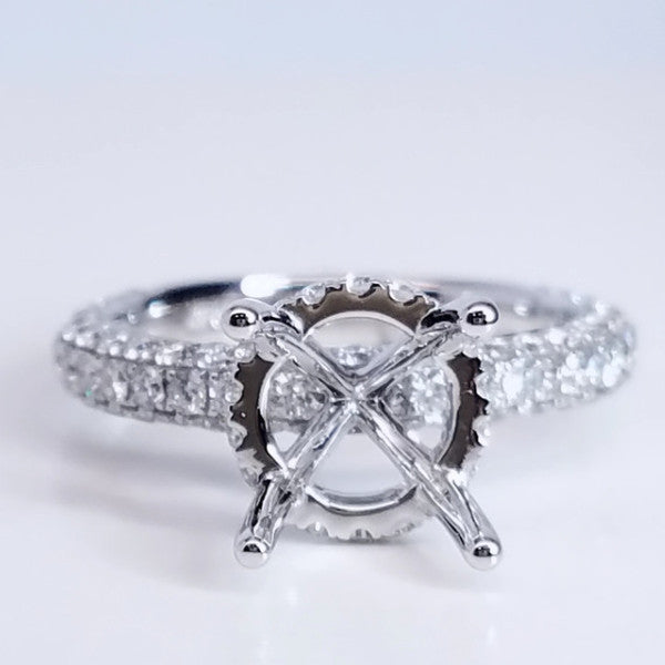 "ENGR03104" Royal Pave Diamond Engagement Ring Setting