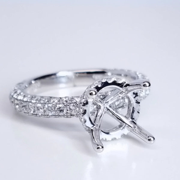 "ENGR03104" Royal Pave Diamond Engagement Ring Setting