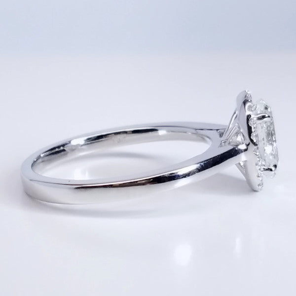 "ENGR03119" Oval Halo Diamond Engagement Ring ENGR03119