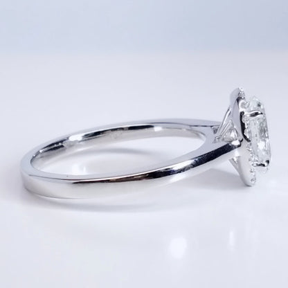 "ENGR03119" Oval Halo Diamond Engagement Ring ENGR03119