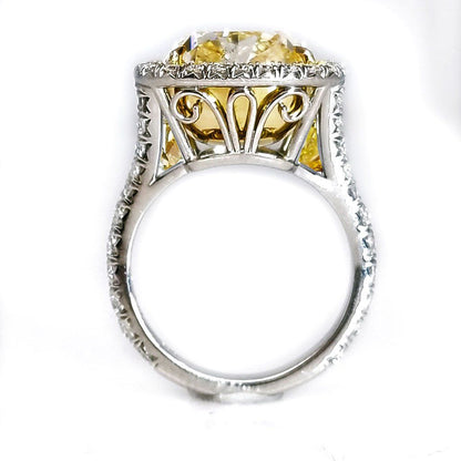 "ENGR03130" Important Fancy Yellow Diamond Ring