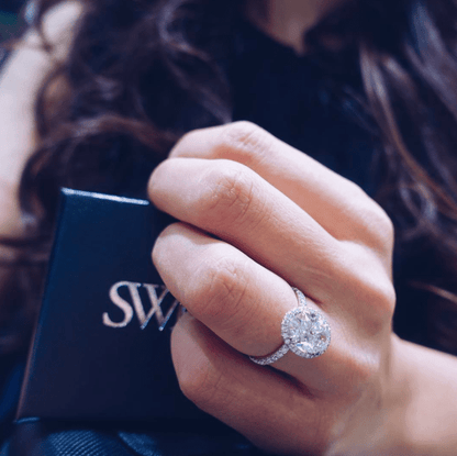"ENGR03139" Fabulous Oval Diamond Ring
