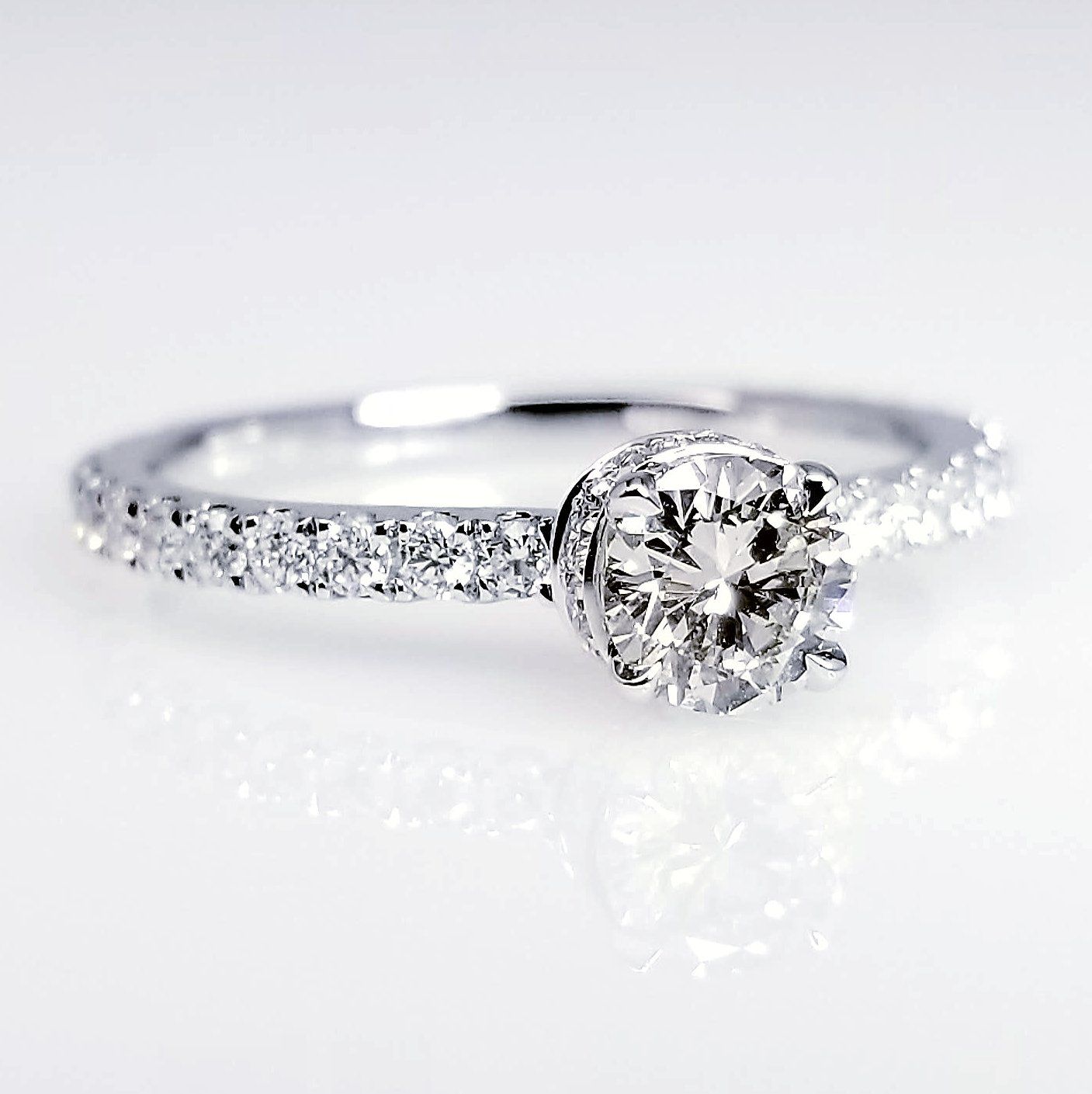 "ENGR03193" Round Diamond Engagement Ring 0.40ct