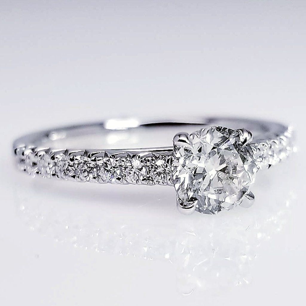 "ENGR03194" Round Diamond Engagement Ring 0.70ct
