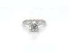2.11 Total Radiant Cut Diamond Engagement Ring with Hidden Halo and Micro-Pave in Platinum, E VS2