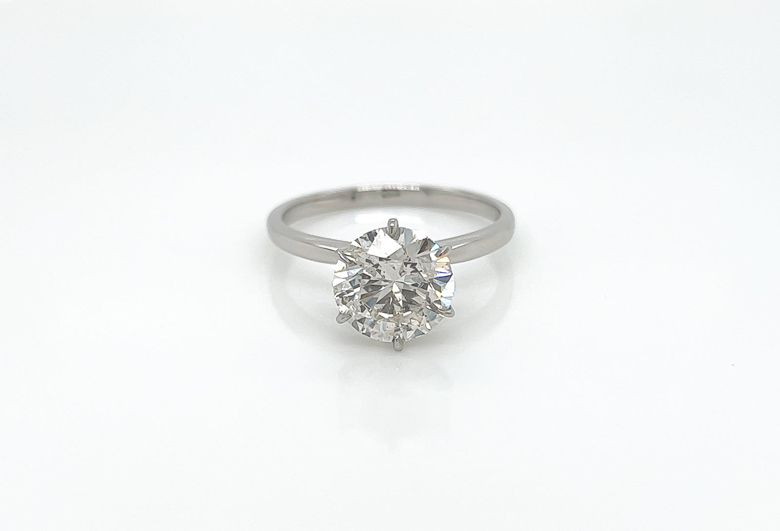 2.01 Round Solitaire Diamond Engagement Ring G SI2