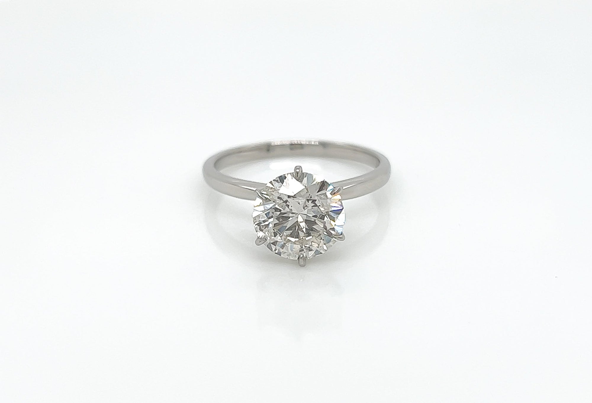 2.01 Round Solitaire Diamond Engagement Ring G SI2