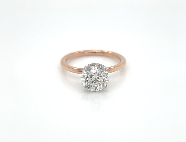 1.25 Carat Round Diamond Three Stone Engagement Ring