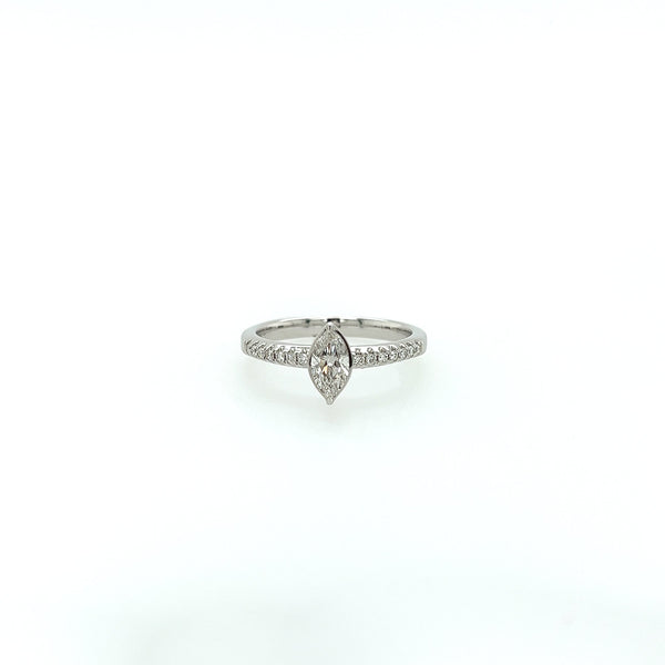 0.51 Total Carat Marquise Diamond Ladies Ring