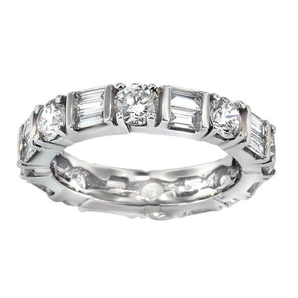 "ETNBD01201" Diamond Eternity With Baguettes And Roundsin Platinum 1.89 ct. tw.-RD, 1.13 ct. tw.-BGT