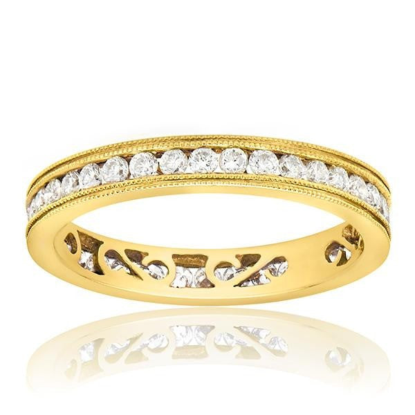 "ETNBD01229" Diamond Eternity Wedding Band In 18k Yellow Gold ETNBD01229